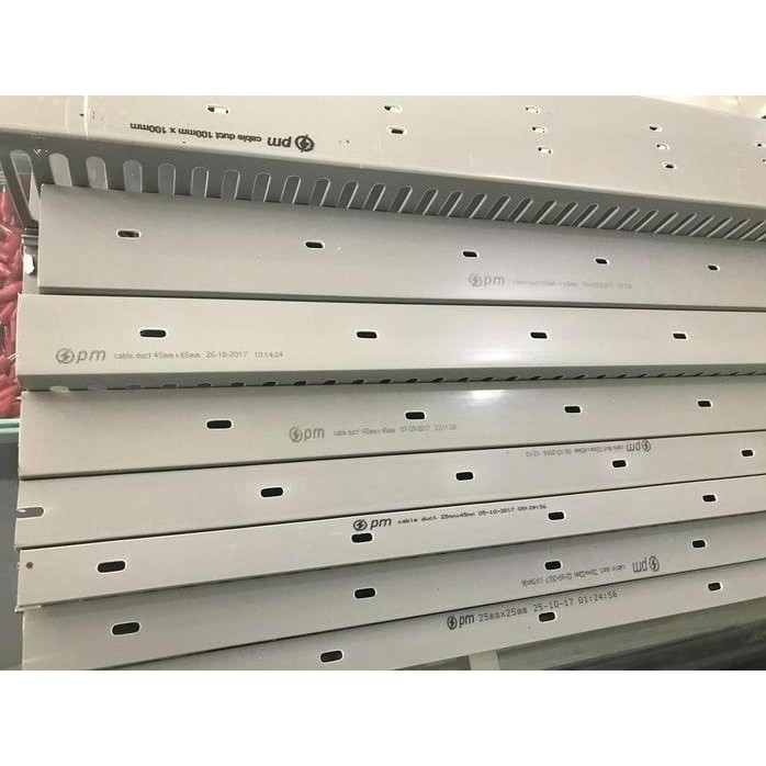 Kabel Duct 100X100 / Wiring Duct / Ducting 100X100 Lubang Abu-Pm