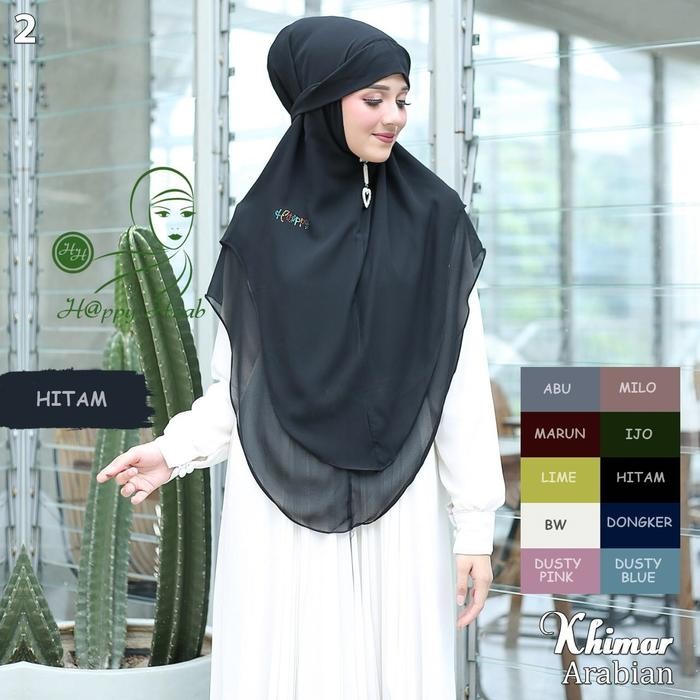 Jilbab Instan Jilbab Khimar Tanpa Pet Arabian / Jilbab Bergo Tali