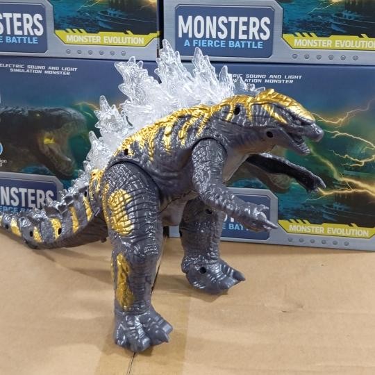 mainan GODZILLA berjalan mainan anak monster godzilla