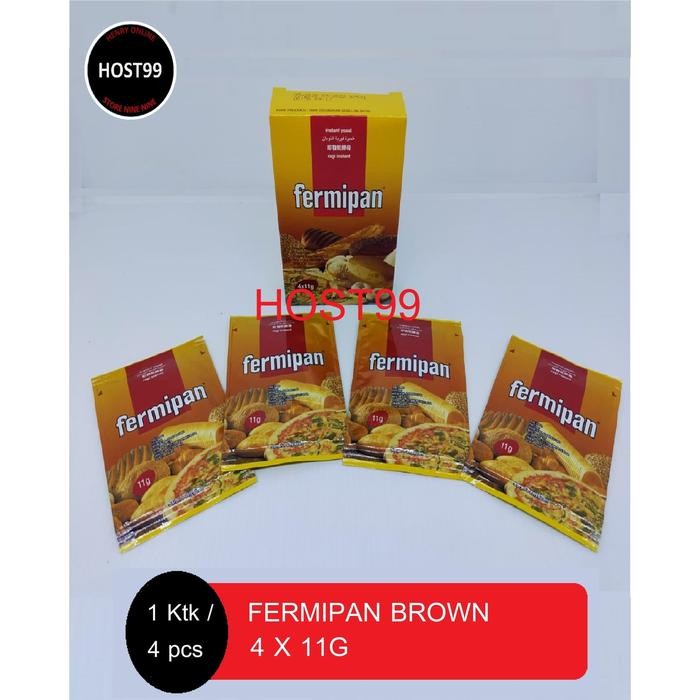 

New RAGI COKLAT INSTANT YEAST BROWN FERMIPAN BOX SACHETS 60GR