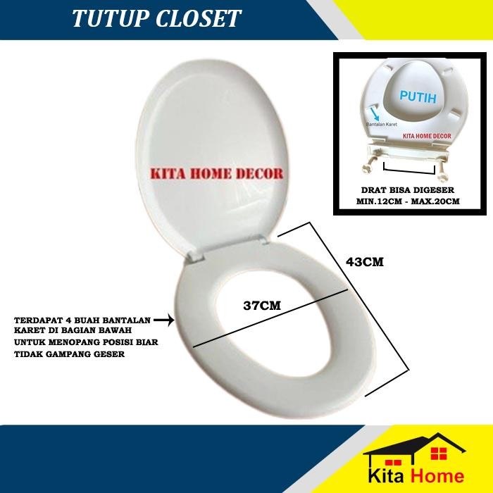 New Tutup Closet duduk model toto Oreste / Toilet seat + Dudukan karet