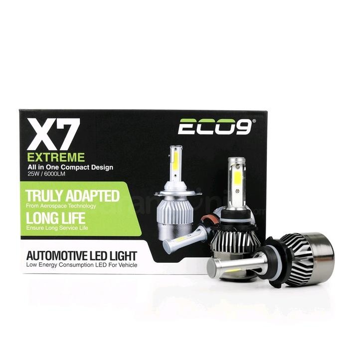 LAMPU LED MOBIL HEADLAMP FOGLAMP H11 HB3 HB4 6000K NINE LUXIMOS X7 SUPER TERANG PUTIH Car