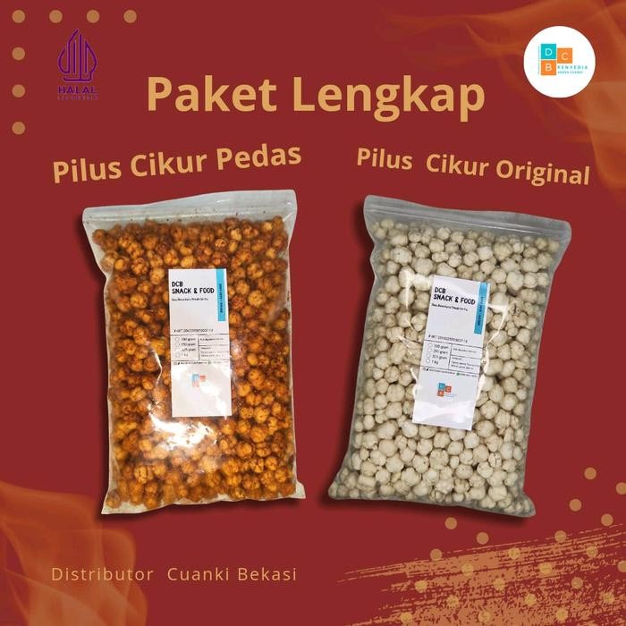 

New Paket LENGKAP MIX Pilus Cikur Pedas 350gr dan Pilus Cikur Original 350gr