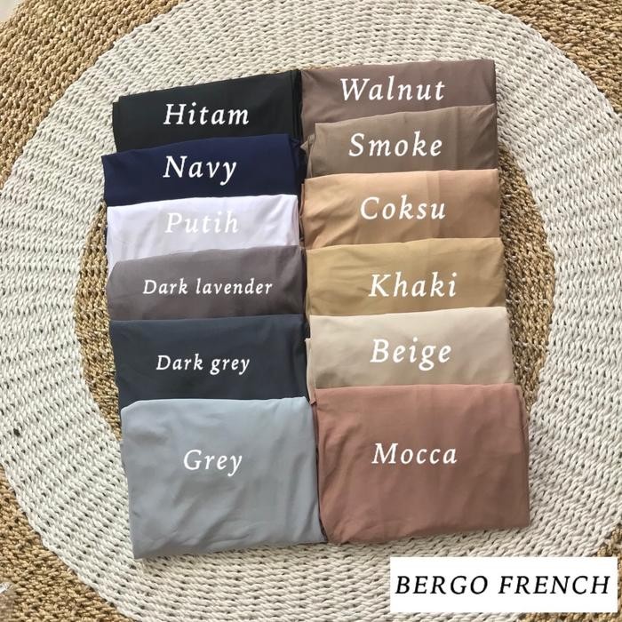 BERGO FRENCH 3IN1 JUMBO CADAR JERSEY / HIJAB INSTAN DAILY LESTI PREMIUM JILBAB WANITA MUSLIM