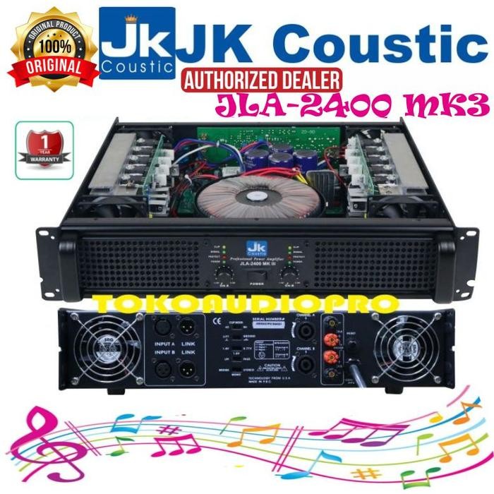 Jk Coustic Jla2400 Jla-2400 Jla 2400 Power Amplifier