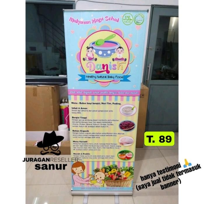 Stand Roll up banner 60x160 bali (tidak termasuk banner) free tas New