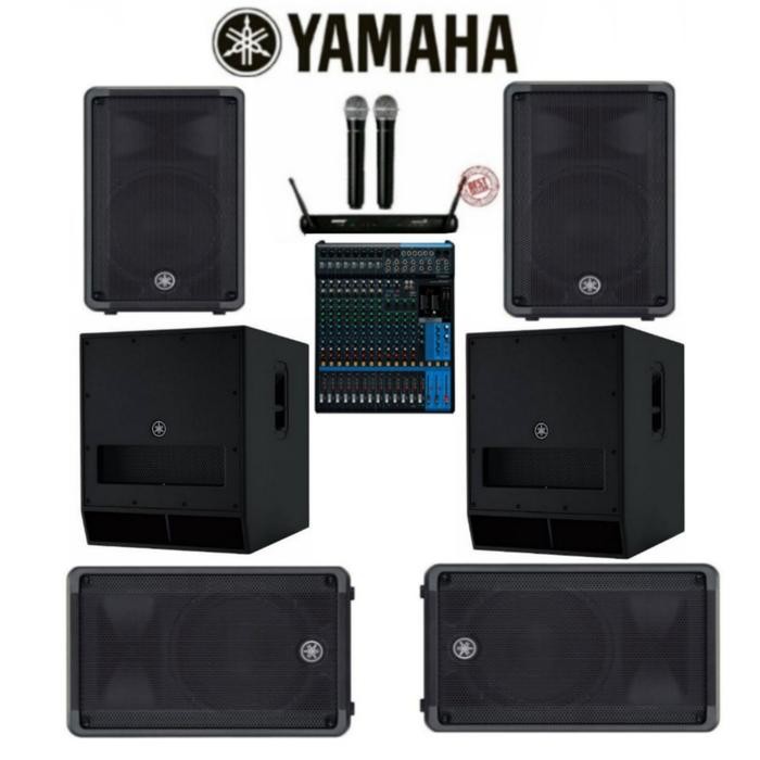 Paket Sound System Yamaha Dbr-15 Plus Subwoofer Yamaha Dxs 18