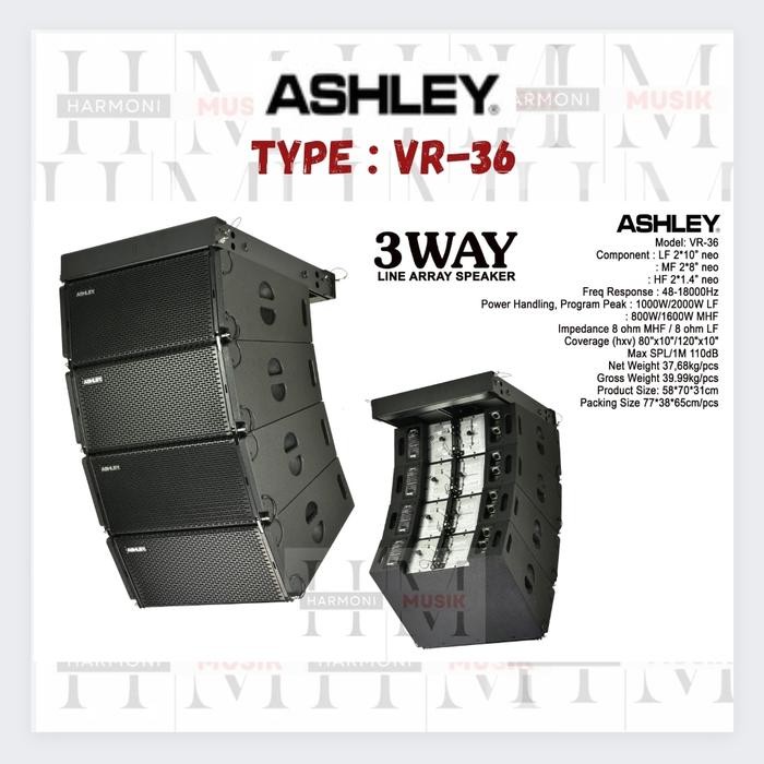 Ashley Line Array Speaker Vr36 - Vr36 Ashley - 3 Way System - Full Neo