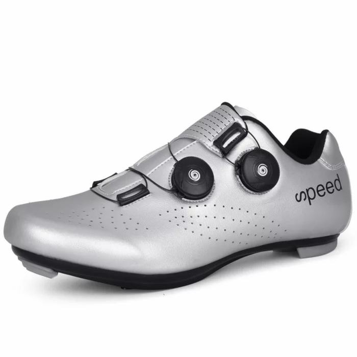 Speed Sepatu Sepeda Multi Cleat Roadbike MTB Sepatu Gowes Cleat Silver