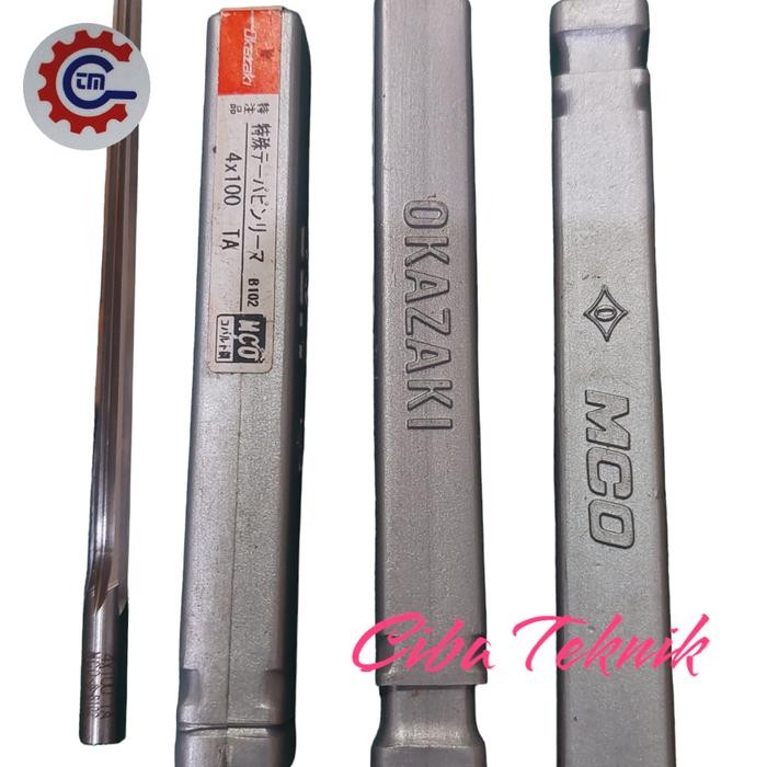 Reamer Tirus 4mm /Taper Pin Reamer 4-5mm OKAZAKI Jepang