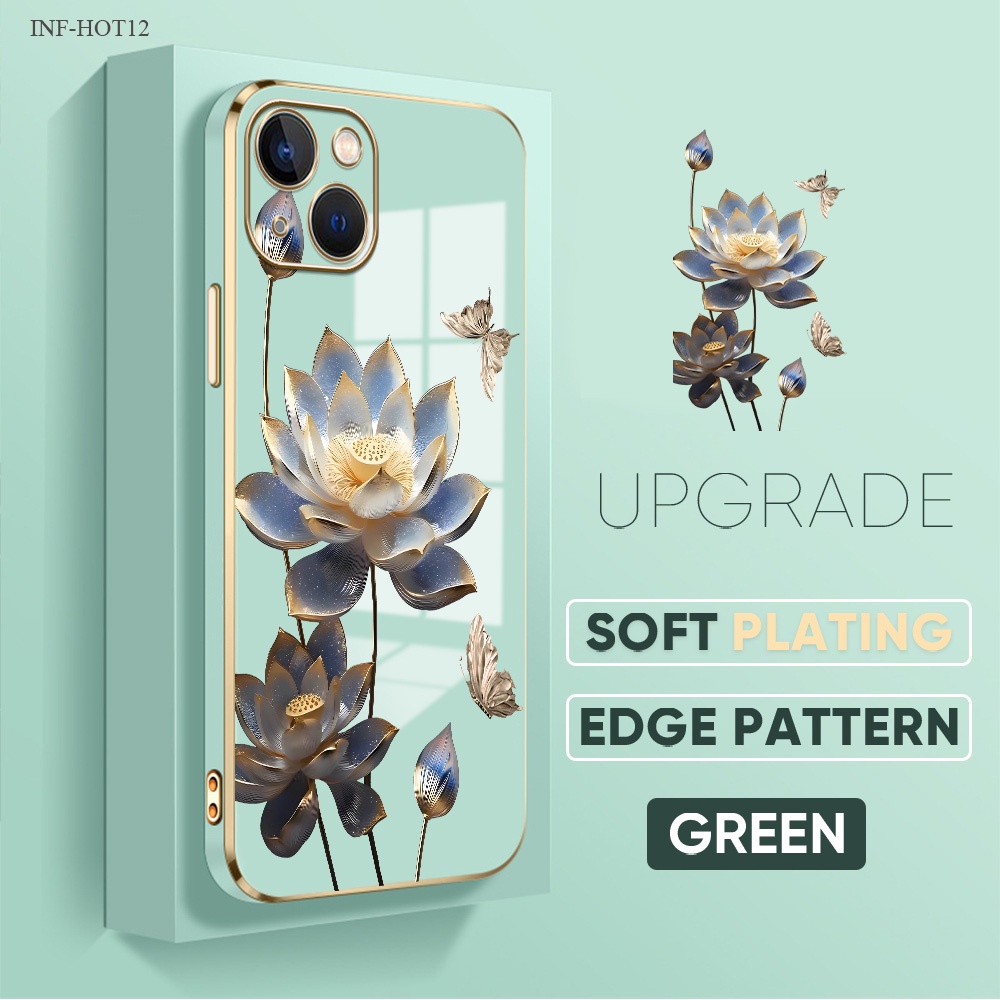 Casing Hp Untuk Infinix Hot 11 11S 10 10S 9 8 Pro Play NFC Lanyard Phone Case Softcase 2800