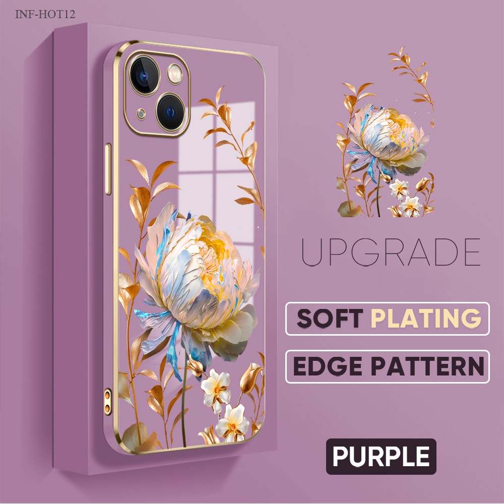 Casing Hp Untuk Infinix Hot 11 11S 10 10S 9 8 Pro Play NFC Lanyard Phone Case Softcase 2799