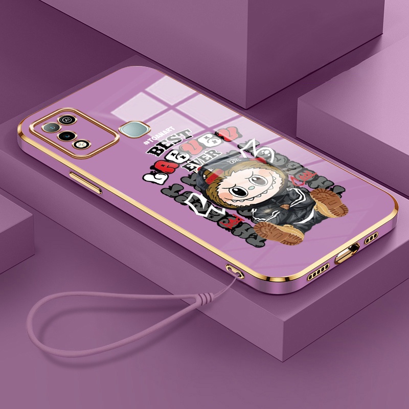 Casing Hp Untuk Infinix Hot 9 Play Hot 10 Play Hot 11 Play Case Casing HP Cesing tali lapisan Siliko