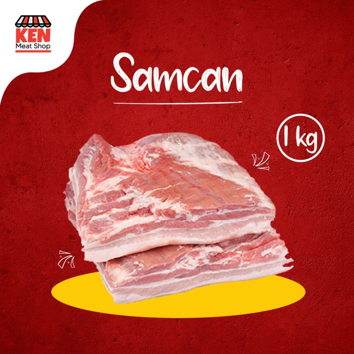 

SAMCAN (PORK BELLY) SKIN OFF 1 KG KODE 511