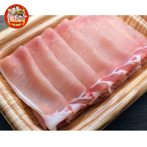 

DAGING KARBONAT HAS LUAR SLICE TIPIS 1.5 MM SHABU-SHABU PORK LOIN BALI KODE 253