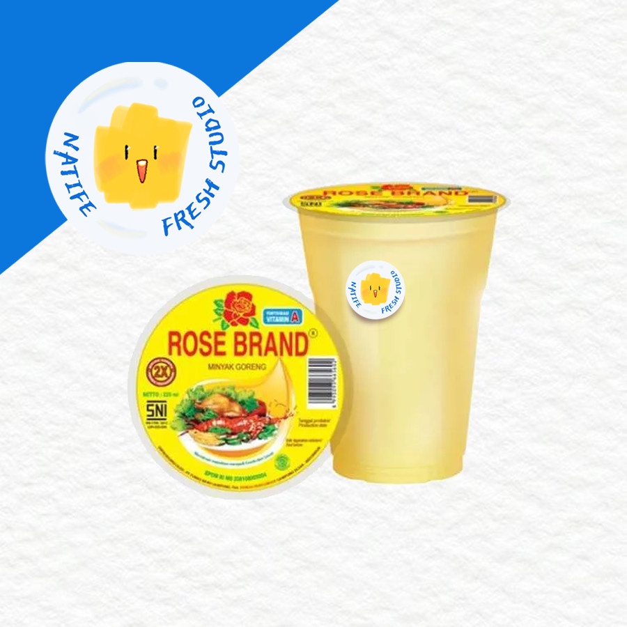 

ROSE BRAND MINYAK GORENG Gelas CUP 220mL | Rosebrand Cooking Oil 220ml pcs dus