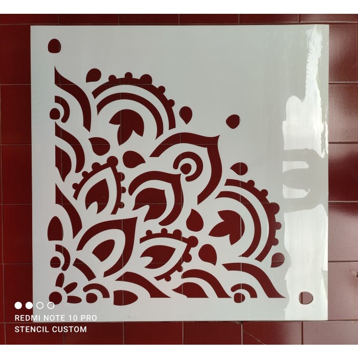 Tebaru Stencil Dinding, Wall Stencil, Mandala Stencil, Stencil Bulat Berkualitas
