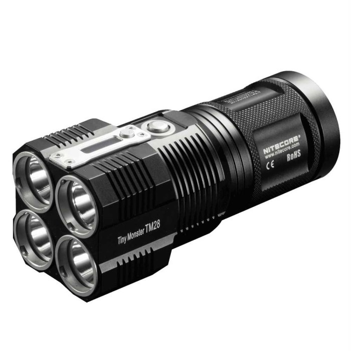 PROMO Jual NITECORE TM28 Senter LED CREE XHP35 HI 6000 Lumens Hitam