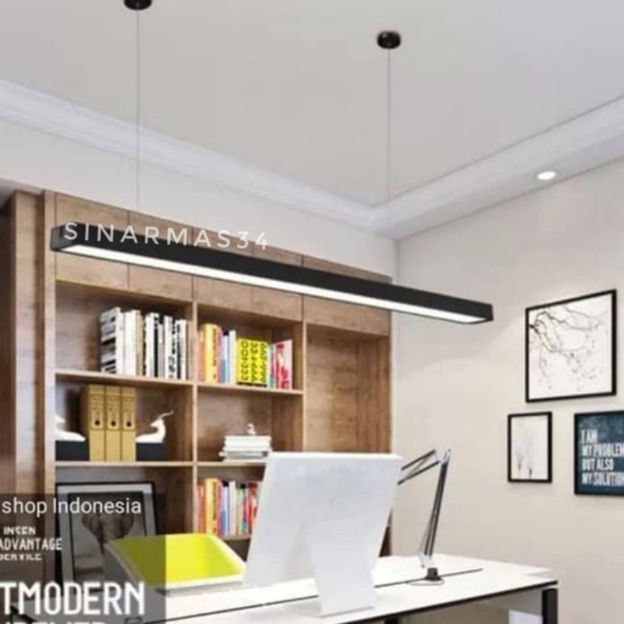HOT SALE Lampu Gantung Kanor Office Balok TL LED 40watt Minimalis Modern Plafo
