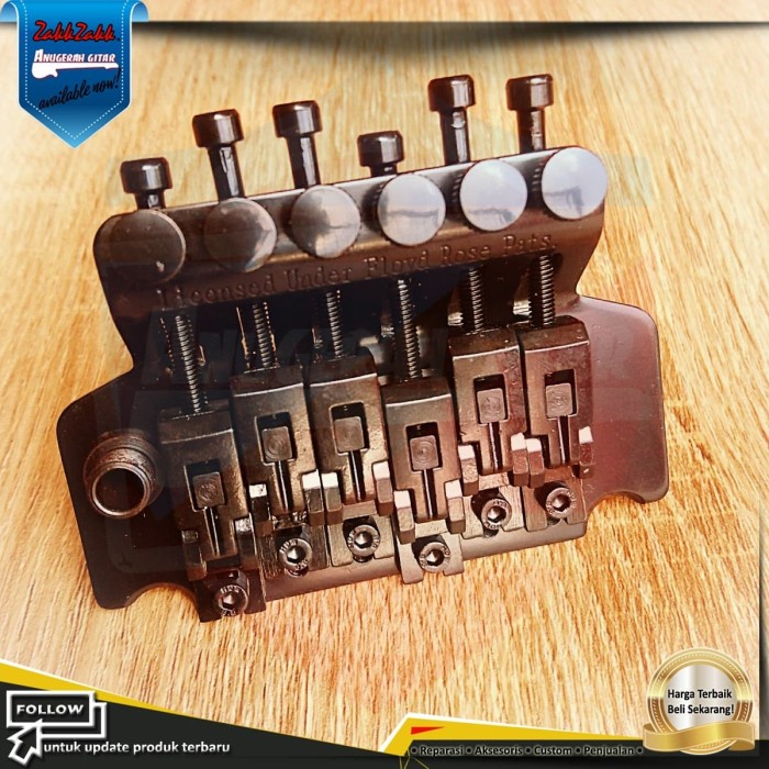 Floyd Rose Black Guitar Tremolo Bridge UP-DOWN Gitar Elektrik Hitam