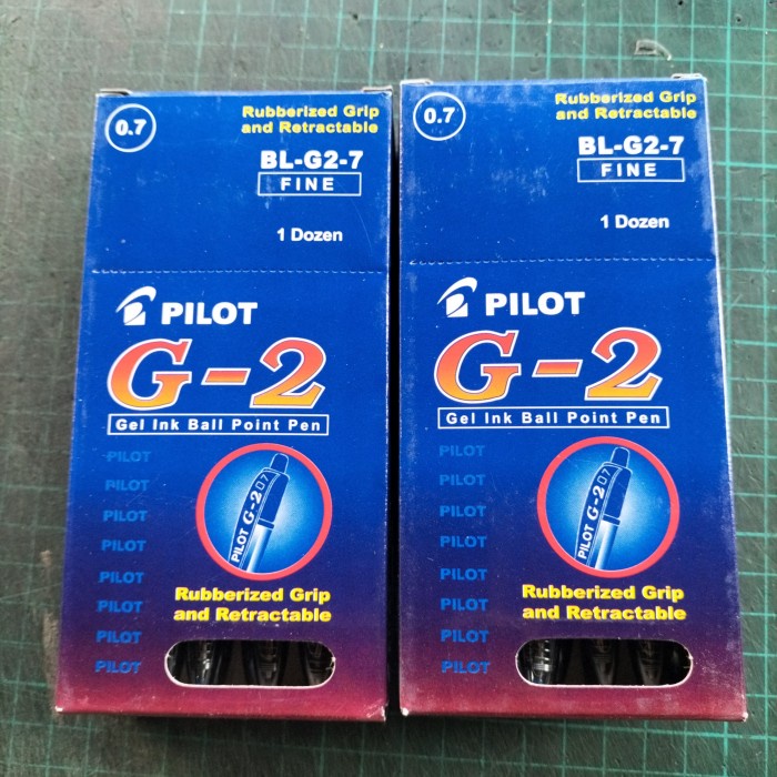 

READY PULPEN PILOT G-2 HITAM 0.7 GEL INK BALLPOINT 0.7MM PACKING AMAN