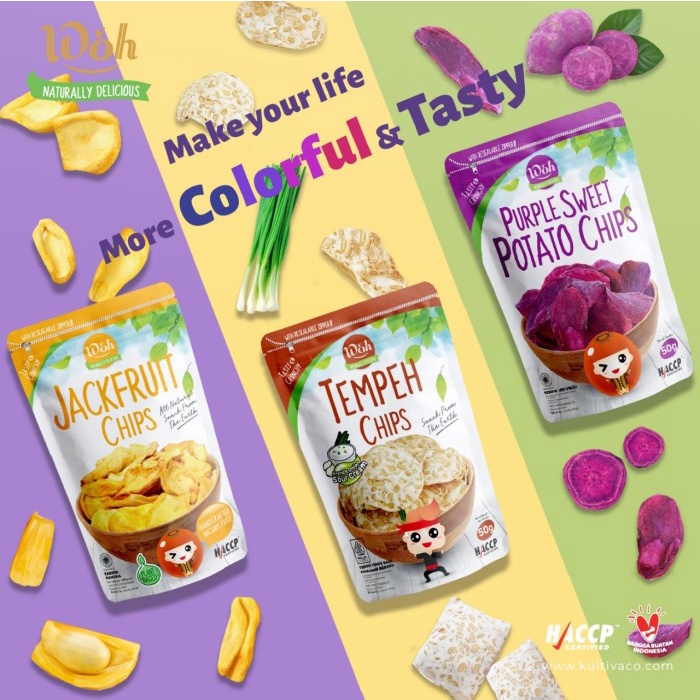 

BARANG TERLARIS Bundle 3pcs - Woh Purple Sweet Potato Chips 50g Keripik Ubi Ungu