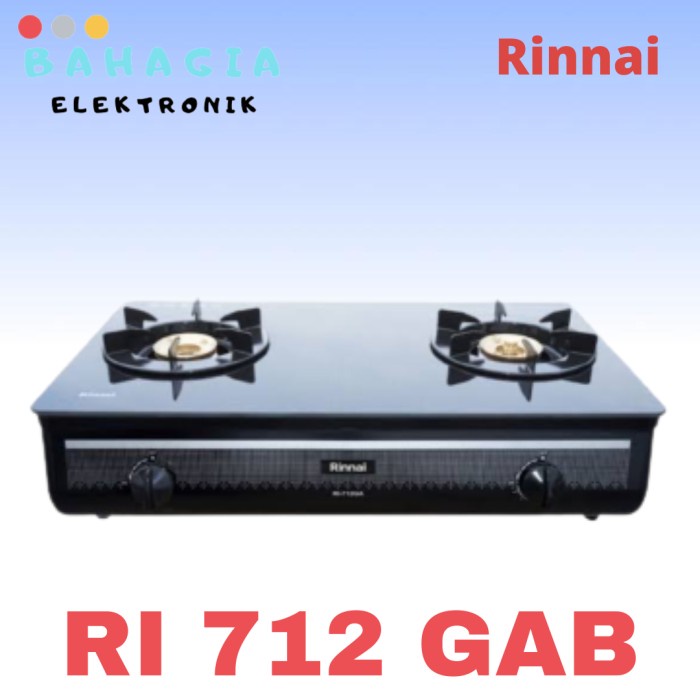 KOMPOR GAS RINNAI RI 712GA(B) RI 712 GA