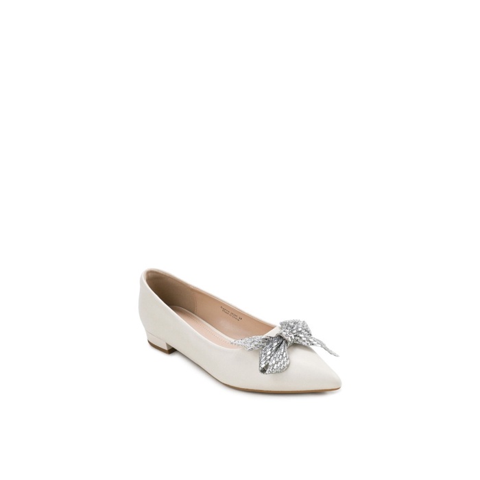 KODE B NCY Shoes Sepatu Wanita DAPHNE Flat Shoes Warna Putih