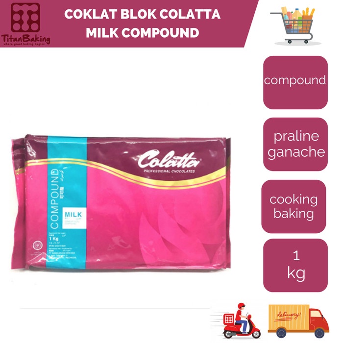 

COKLAT BLOK COLATTA MILK COMPOUND 1 KG COKLAT SUSU COLATTA CHOCOLATE KODE 428