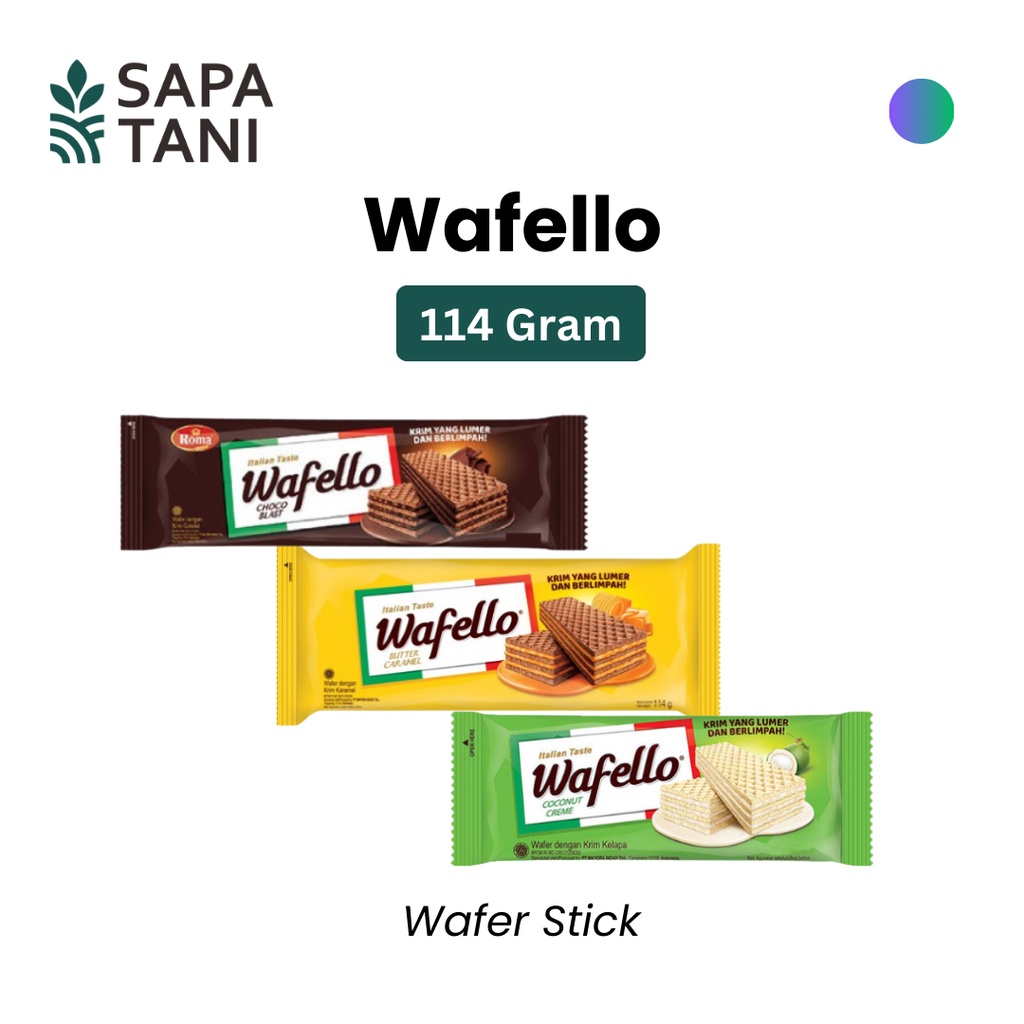 

Wafello 114 gram Sapatani Wafer Renyah dan Lembut