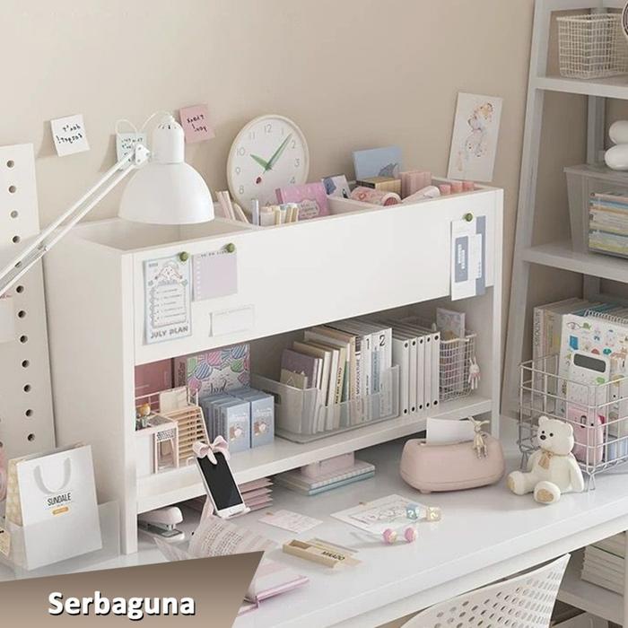 

DHWE Desk Organizer Rak Penyimpanan Minimalis Serbaguna Dengan Desain Unik Dan Elegan Untuk Kamar