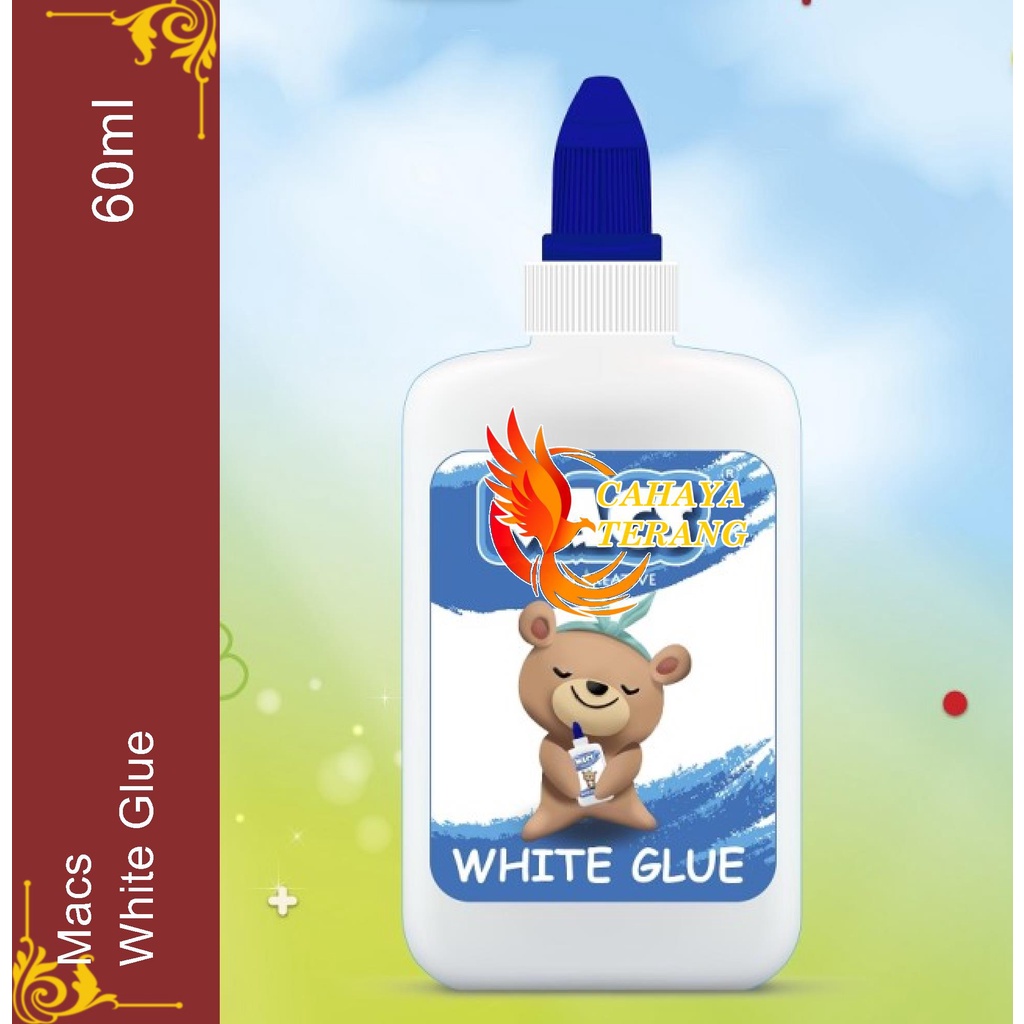 

Macs Lem Putih White Glue 60 ml Macs Born Active White Glue 60ml Macs Lem 60ml Promo