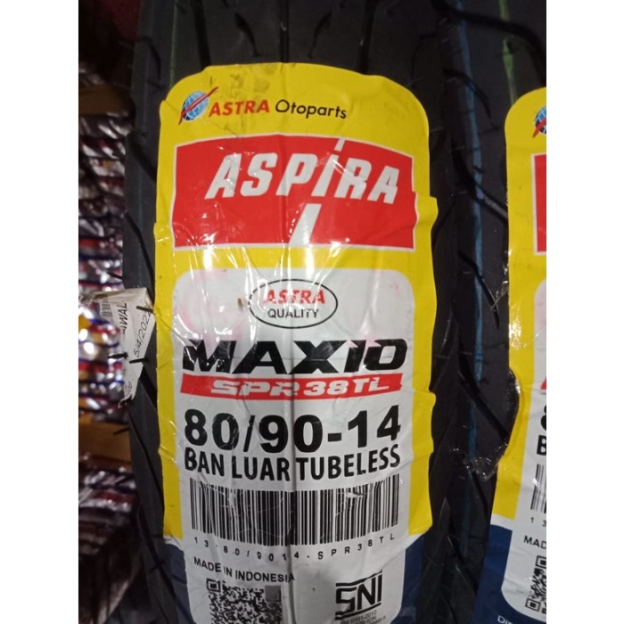 Ban Tubeless Astra Aspira Maxio Spr 38 Tl 80/90-14