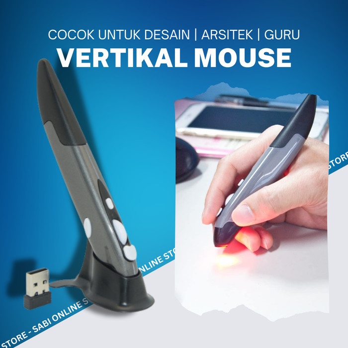 UNIK Mouse Pulpen Pen Mouse Wireless 500-1000 DPI Unik Lucu 4632C
