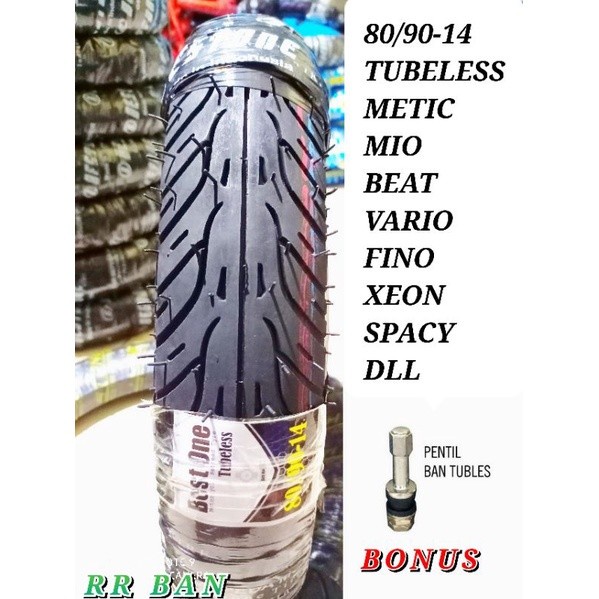 Ban Motor Metic Tubeless 80/90-14 Ban Depan Honda Beat Vario Mio Fino