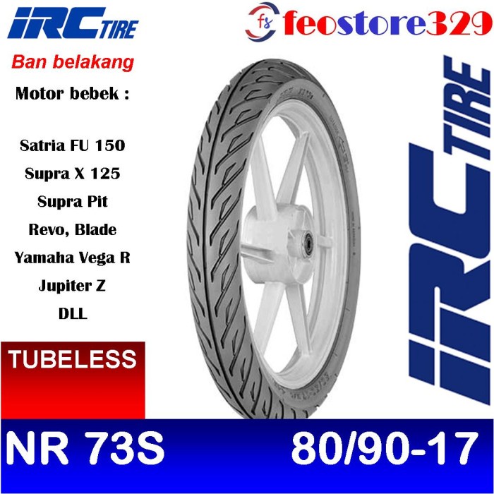 Ban Luar Tubles 80 90 Ring 17 Ban Belakang Motor Bebek Tubeless