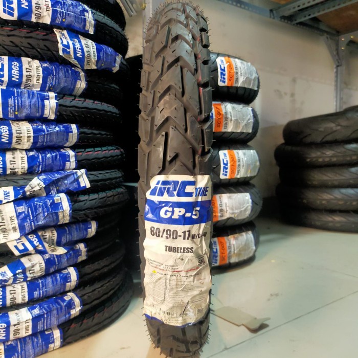 Ban Luar Irc Gp5 80/90-17 Tublees Dual Purpose Motor Trail Ring 17