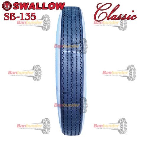 Ban Swallow 400-18 Sb-135 Classic - White Wall (Tube Type)