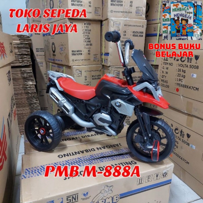Terlaris- Sepeda Roda Tiga Motor Pmb M888A Type R, Sepeda Roda 3 Motor Pmb M-888