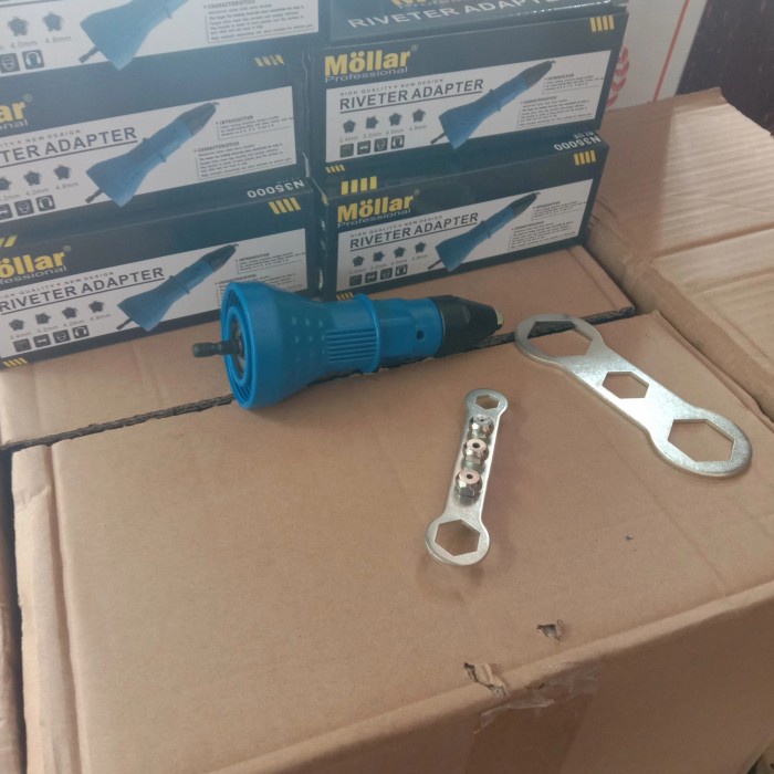 Terlaris- Alat Rivet Tang Rivet Ripet Sambungan Konverter Bor Ripet Gun Adapter