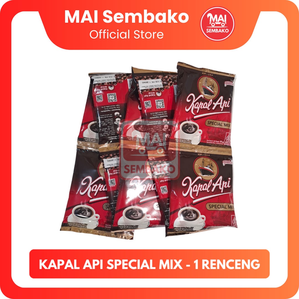 

Kapal Api Special Mix 1 Renceng - Kopi Bubuk Instan Kopi Gula