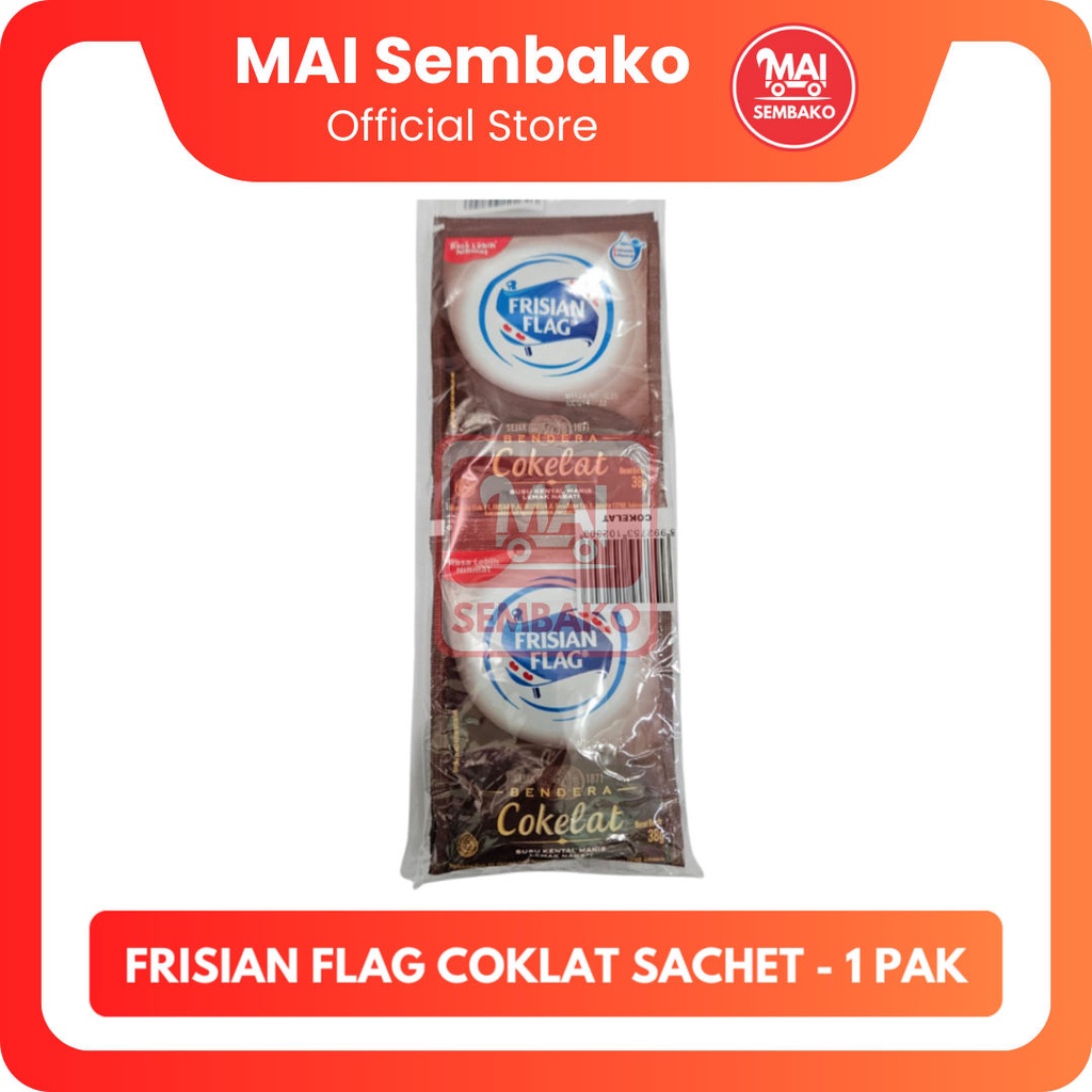 

Susu Bendera Frisian Flag Coklat Sachet 1 Pak - Susu Kental Manis Cokelat