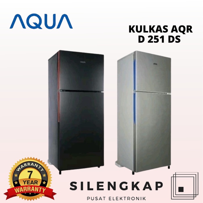 Kulkas 2 Pintu Aqua Aqr-D 251 Ds Garansi Resmi