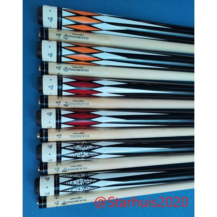 Stik Billiard Diamond Cue 13mm Maple Cue Stik Billiard Kualitas Bagus