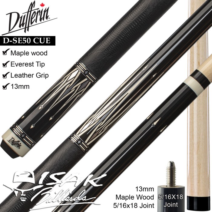 Dufferin D-SE50 Pool Cue - Canada Maple Billiard Stick Stik Duferin