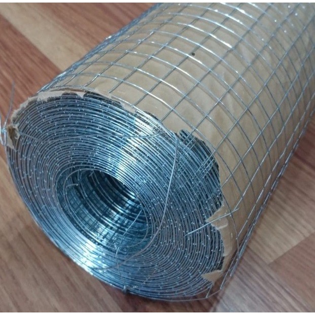 HOT SALE Ram Kawat Loket Galvanis Chrome Kotak 1/2" Per Rol 20 Mtr Lebar 1M