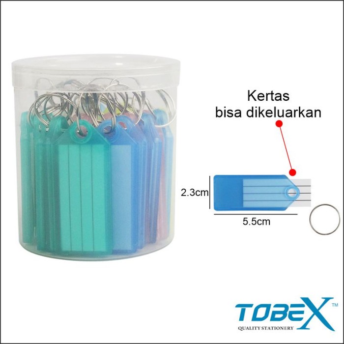 

Gantungan Kunci Key Ring Name Tag Label Isi 25pack TOBEX TB 102001 Kode 737