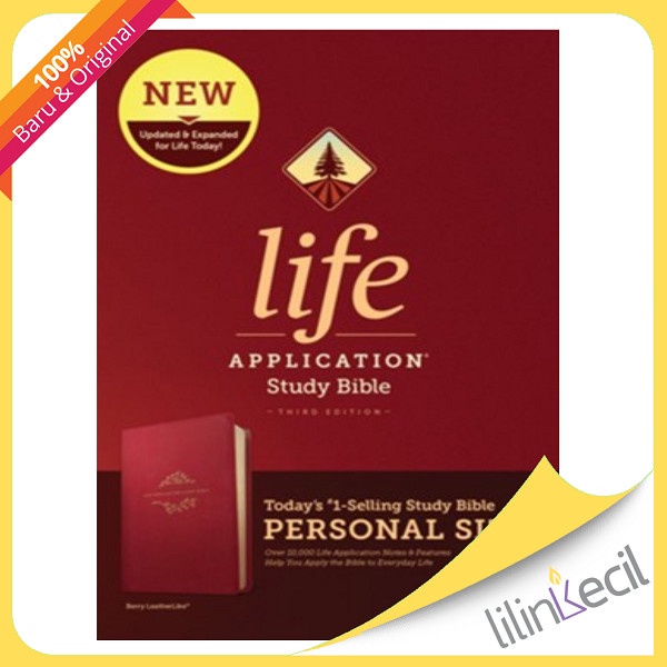 

Ready Buku Niv Life Application Personal-Size Study Bible, Third Edition--Soft Leather-Look, Berry