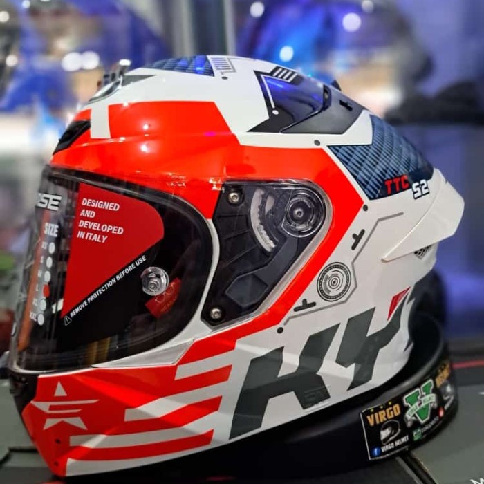 Helm Kyt Tt Course Motif Fuselage RedKyt Ttc Motif Terbaru