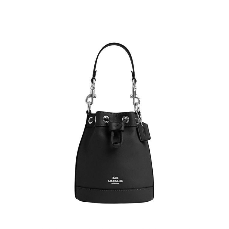 Mini Bucket Bag Silver Black